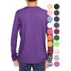 imageSTRETCH IS COMFORT Boys and Mens Oh So Soft Long Sleeve Top  Youth SAdult 3XPurple