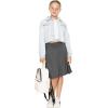 imageSTRETCH IS COMFORT Girls ALine Skirt with Builtin Shorts  Skort  Size 416Charcoal Gray