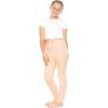 imageSTRETCH IS COMFORT Girls Cotton Footless Leggings  Stretchy  Size 216Beige Fleece