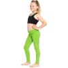 imageSTRETCH IS COMFORT Girls Cotton Footless Leggings  Stretchy  Size 216Lime Green
