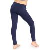 imageSTRETCH IS COMFORT Girls Cotton Footless Leggings  Stretchy  Size 216Navy 3 Pack