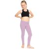 imageSTRETCH IS COMFORT Girls Cotton Footless Leggings  Stretchy  Size 216Orchid Purple