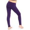 imageSTRETCH IS COMFORT Girls Cotton Footless Leggings  Stretchy  Size 216Purple