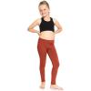 imageSTRETCH IS COMFORT Girls Cotton Footless Leggings  Stretchy  Size 216Rust