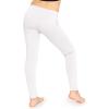 imageSTRETCH IS COMFORT Girls Cotton Footless Leggings  Stretchy  Size 216White 3 Pack