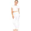 imageSTRETCH IS COMFORT Girls Cotton Footless Leggings  Stretchy  Size 216White Fleece