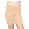 imageSTRETCH IS COMFORT Girls Cotton Stretch High Waisted Leggings and High Waist Biker Shorts Two Lengths to Choose  Size 414Beige