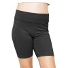 imageSTRETCH IS COMFORT Girls Cotton Stretch High Waisted Leggings and High Waist Biker Shorts Two Lengths to Choose  Size 414Black