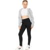 imageSTRETCH IS COMFORT Girls Cotton Stretch High Waisted Leggings and High Waist Biker Shorts Two Lengths to Choose  Size 414Black