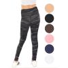 imageSTRETCH IS COMFORT Girls Cotton Stretch High Waisted Leggings and High Waist Biker Shorts Two Lengths to Choose  Size 414Black Camo