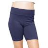 imageSTRETCH IS COMFORT Girls Cotton Stretch High Waisted Leggings and High Waist Biker Shorts Two Lengths to Choose  Size 414Navy Blue