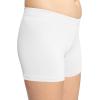 imageSTRETCH IS COMFORT Girls Nylon Spandex Stretch Booty ShortsWhite