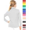 imageSTRETCH IS COMFORT Girls Oh So Soft Long Sleeve Turtleneck  Youth Size 216Heather Gray