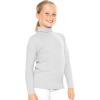 imageSTRETCH IS COMFORT Girls Oh So Soft Long Sleeve Turtleneck  Youth Size 216Heather Gray
