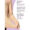 imageSTRETCH IS COMFORT Girls Oh So Soft Long Sleeve Turtleneck  Youth Size 216Heather Gray