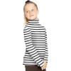 imageSTRETCH IS COMFORT Girls Oh So Soft Long Sleeve Turtleneck  Youth Size 216Nautical Black Stripes