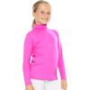 imageSTRETCH IS COMFORT Girls Oh So Soft Long Sleeve Turtleneck  Youth Size 216Neon Hot Pink