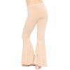 imageSTRETCH IS COMFORT Girls Stretch Bell Bottoms Flare Pants Little  Big Kid Ruffle Bootcut Leggings  Sizes 214Beige
