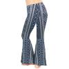 imageSTRETCH IS COMFORT Girls Stretch Bell Bottoms Flare Pants Little  Big Kid Ruffle Bootcut Leggings  Sizes 214Boho Chakra Blue