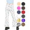 imageSTRETCH IS COMFORT Girls Stretch Bell Bottoms Flare Pants Little  Big Kid Ruffle Bootcut Leggings  Sizes 214Butterfly