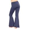imageSTRETCH IS COMFORT Girls Stretch Bell Bottoms Flare Pants Little  Big Kid Ruffle Bootcut Leggings  Sizes 214Navy Blue