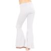 imageSTRETCH IS COMFORT Girls Stretch Bell Bottoms Flare Pants Little  Big Kid Ruffle Bootcut Leggings  Sizes 214White
