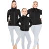 imageSTRETCH IS COMFORT Girls and Womens Jackets  Child 4  Adult 4XBlack Micro Fleece