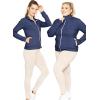 imageSTRETCH IS COMFORT Girls and Womens Jackets  Child 4  Adult 4XNavy Blue