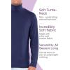 imageSTRETCH IS COMFORT Mens Oh So Soft Luxe Long Sleeve Stretch TurtleneckBlack