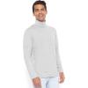 imageSTRETCH IS COMFORT Mens Oh So Soft Luxe Long Sleeve Stretch TurtleneckHeather Gray