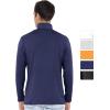 imageSTRETCH IS COMFORT Mens Oh So Soft Luxe Long Sleeve Stretch TurtleneckNavy Blue