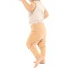 imageSTRETCH IS COMFORT Toddler Infant Leggings Tights 2 Pack  Stretchy Leggings  3 Months  24 MonthsBlack  Beige