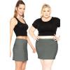 imageSTRETCH IS COMFORT Womens Cotton Stretch Fabric Basic Mini Skirt
