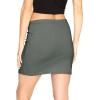 imageSTRETCH IS COMFORT Womens Cotton Stretch Fabric Basic Mini Skirt