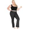 imageSTRETCH IS COMFORT Womens Foldover Plus Size Yoga PantsBlack