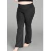 imageSTRETCH IS COMFORT Womens Foldover Plus Size Yoga PantsBlack