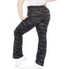 imageSTRETCH IS COMFORT Womens Foldover Plus Size Yoga PantsBlack Camo