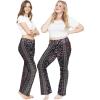 imageSTRETCH IS COMFORT Womens Foldover Plus Size Yoga PantsBoho Natural Floral