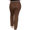 imageSTRETCH IS COMFORT Womens Foldover Plus Size Yoga PantsBrown