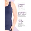 imageSTRETCH IS COMFORT Womens Oh So Soft Cropped and Long Length Tank Top  Small  5XHot Pink