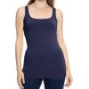 imageSTRETCH IS COMFORT Womens Oh So Soft Cropped and Long Length Tank Top  Small  5XNavy Blue