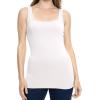 imageSTRETCH IS COMFORT Womens Oh So Soft Cropped and Long Length Tank Top  Small  5XWhite