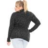 imageSTRETCH IS COMFORT Womens Plus Size Relaxed and Regular Turtleneck  XL  7XBlack Cheetah