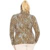 imageSTRETCH IS COMFORT Womens Plus Size Relaxed and Regular Turtleneck  XL  7XBrown Cheetah