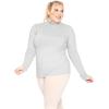 imageSTRETCH IS COMFORT Womens Plus Size Relaxed and Regular Turtleneck  XL  7XHeather Gray