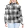 imageSTRETCH IS COMFORT Womens Plus Size Relaxed and Regular Turtleneck  XL  7XHoundstooth