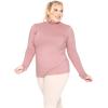 imageSTRETCH IS COMFORT Womens Plus Size Relaxed and Regular Turtleneck  XL  7XMauve