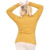 imageSTRETCH IS COMFORT Womens Plus Size Relaxed and Regular Turtleneck  XL  7XMustard Yellow