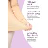 imageSTRETCH IS COMFORT Womens Plus Size Relaxed and Regular Turtleneck  XL  7XPink Purple Stripes