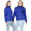 imageSTRETCH IS COMFORT Womens Plus Size Relaxed and Regular Turtleneck  XL  7XRoyal Blue
